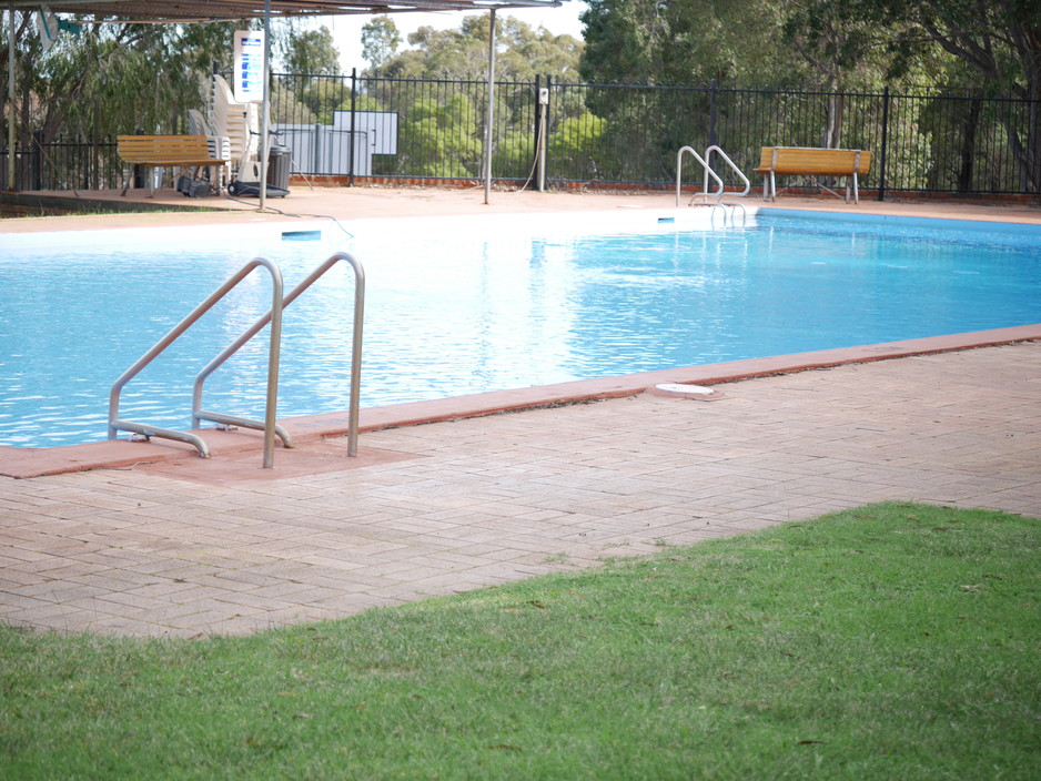 Serpentine Camping Centre Pic 1 - Our 21m pool is well used and loved over the summer months