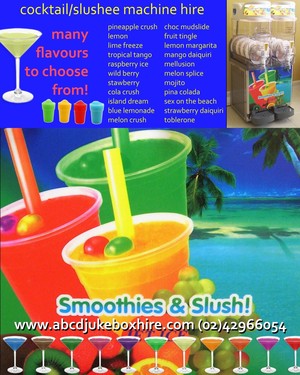 ABCD Jukebox Hire Pic 4 - COCKTAILSLUSHEE MACHINE HIRE