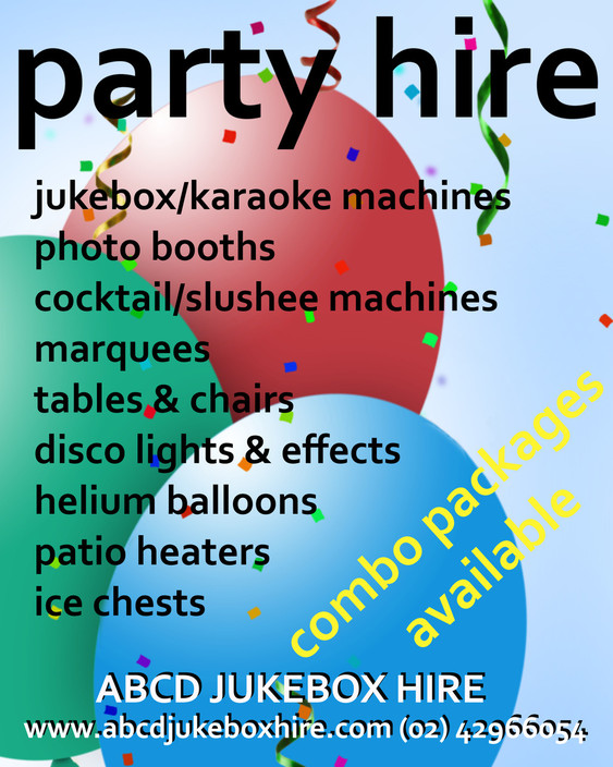 ABCD Jukebox Hire Pic 1 - PARTY HIRE