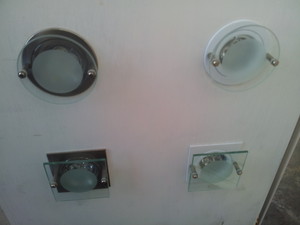 Turn It On ELECTRICAL Pic 3 - Downlights with drop glass