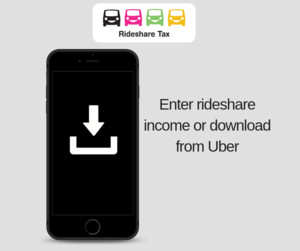 Rideshare Tax Pic 3 - Enter income or download from Uber Rideshare Tax