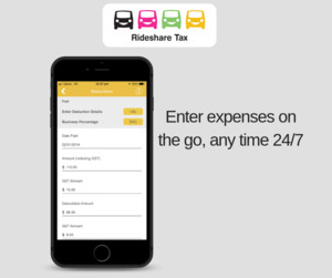 Rideshare Tax Pic 4 - Enter expenses on the go anytime 247 Rideshare Tax