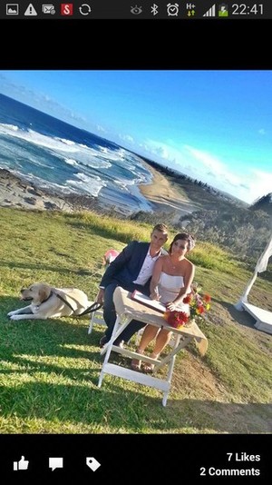 Sunshine Coast Celebrant Karen Faa Pic 2 - On top of the world at Point Cartwright