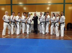 Sunraysia Tae Kwon-Do ITF Mildura Pic 3 - Grand Marster Robert Lai with our black belts after grading