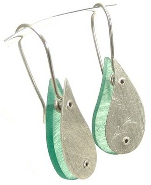 Ipomen Scarlet Pic 3 - earrings sterling silver and resin