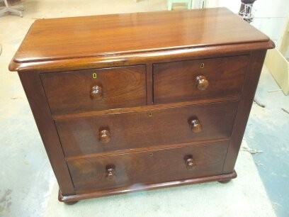 MichaelCollin.com Pic 1 - Australian Cedar Chest of drawers French polished