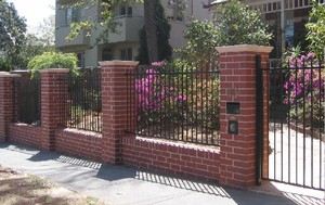 Amazing Homes Pty Ltd Pic 3 - brick fencing with metal infills