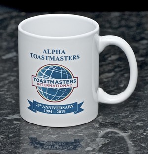 Alpha Toastmasters Club Pic 4 - 25th anniversary mug