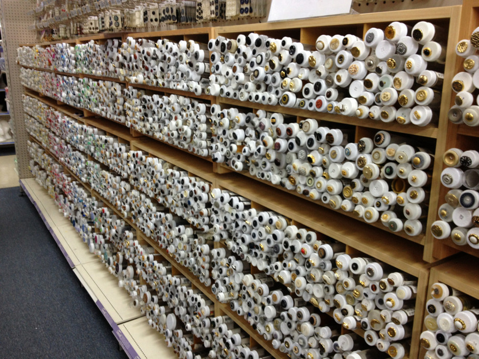 Lincraft Pic 1 - Haberdasher heaven Look at all those shiny buttons