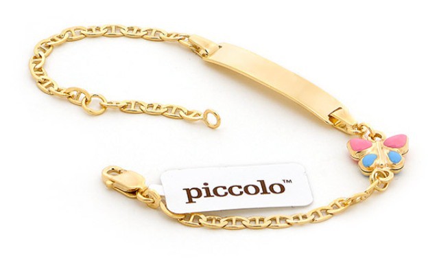 Piccolo Jewellery Pic 1 - 9ct gold Butterfly Id bracelet