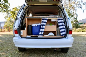 Awesome Van & Camper Hire Pic 3 - Awesome Classic Campervan Kitchen