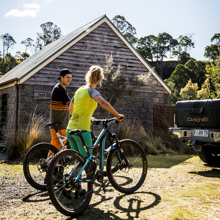 Tin Dragon Trail Cottages Pic 1 - Tin Dragon Cottages are popular with MTB riders