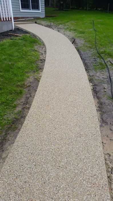 PakiPaving Pic 1 - Exposed Aggregate Path