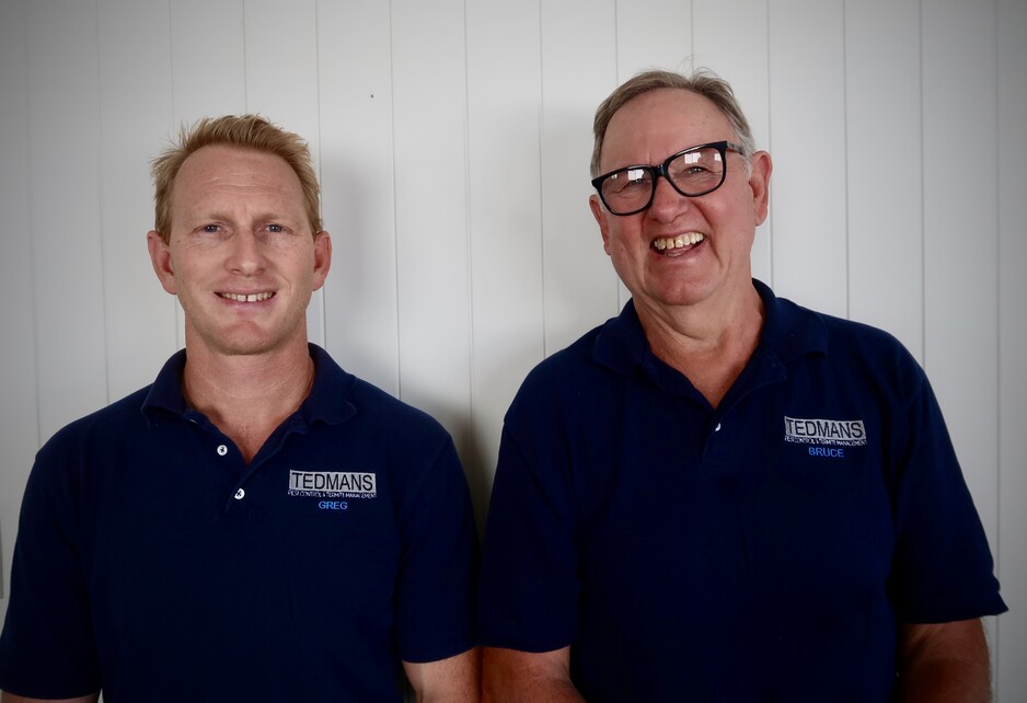 Tedmans Pest Control Pic 1 - Greg and Bruce Seely our licensed Pest Technicians have serviced the area since 1995 and hold a reputation for honesty and quality ensuring our customers are repeat customers