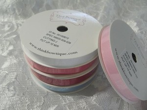 Think Bowtique Pic 2 - 9mm grosgrain ribbon on a 10 metre carded spool