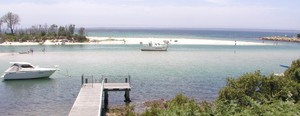 Huskisson Bed and Breakfast Pic 5 - jervis bay view from jetty at the end of our street