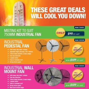 Backsafe Australia Pic 5 - Backsafe Australia Industrial Fan Specials Summer