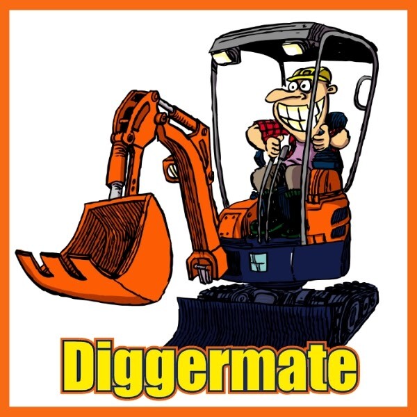 Diggermate Mini Excavator Hire Ipswich Pic 2