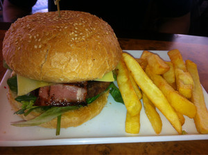 Cecil Hotel Pic 5 - Cecils burger and chips