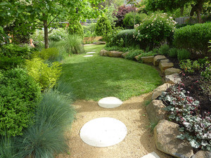 Area Design Consultants Pic 2 - Lawns and shady deciduous trees keep the temperature down in summer