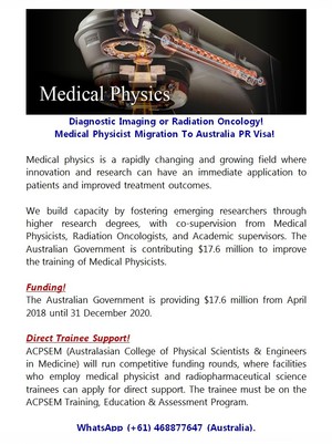 Aussie-Link Visa Services Pic 4 - Proposal For Doctors Medical Physicist Immigration To Australia PR Visa Diagnostic Imaging or Radiation Oncology