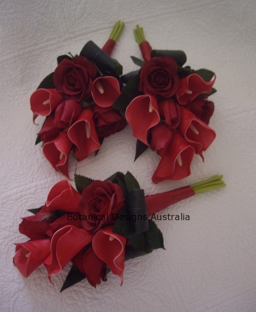 Botanical Designs Pic 1 - Callas and Roses Wedding Armsprays