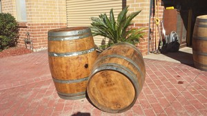 Penrith Wine Barrel Hire Pic 5 - 2 standard glossed 225 ltre bariques