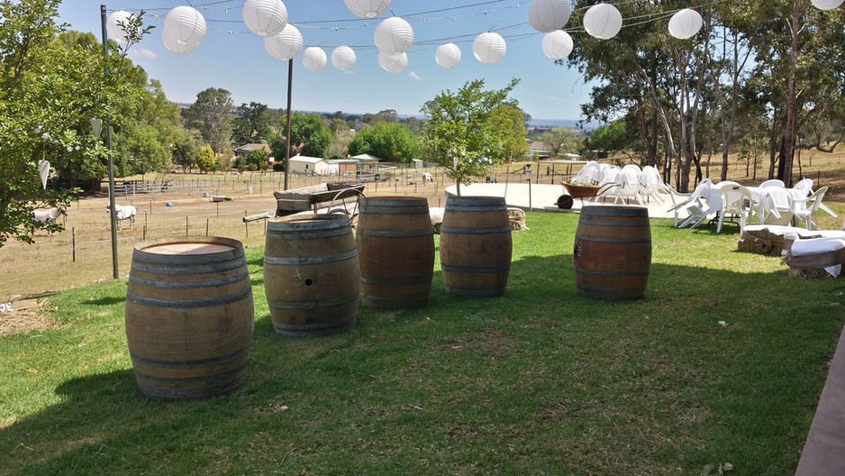 Penrith Wine Barrel Hire Pic 1 - Now just the install