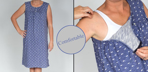 Adaptive Clothing - G.O Clothing Pic 3 - Adaptive Clothing Ladies Nightie