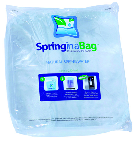 Spring in a Bag Pic 1 - 10l spring water bag