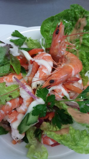 Pelican Rocks Seafood Restaurant & Cafe Pic 2 - Caf Prawn Salad