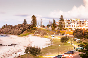 Port Macquarie Accommodation Pic 4 - Sandcastle looks right over Town Beach