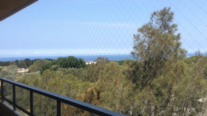 Safety Nets For Life Pic 3 - Balcony protected with Safety Nets For Lifes system in Bondi Sydney Australia