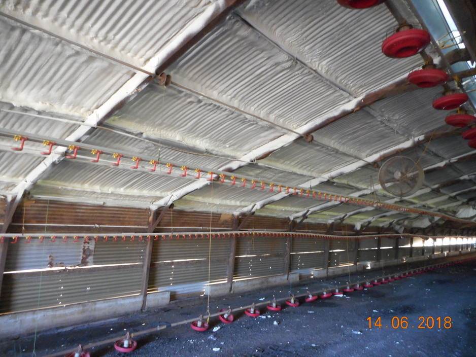 Spray Foam Insulation Pic 1 - CHOOK FARMS