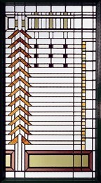 Renaissance Stained Glass Pic 4 - Private commission inspired by the work of Frank Lloyd Wright