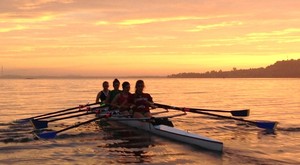 SHELLHARBOUR CITY ROWING CLUB Pic 3 - Beautiful Lake Illawarra Sunrise Training