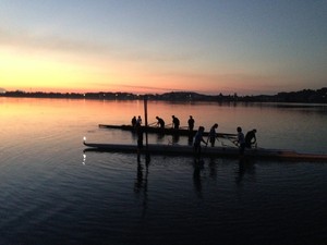 SHELLHARBOUR CITY ROWING CLUB Pic 5 - Shool Rowing Crews attend training before school