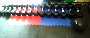 Muscle Regen Personal Training Pic 3 - Range of Fixed Dumbells