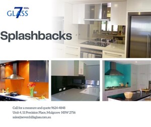 Seven Hills Glass Pic 4 - Splashbacks custom made in any Dulux colour or mirrored