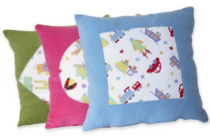 Littlies Homewares Pic 4 - cushion traffic design