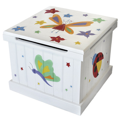 Littlies Homewares Pic 1 - small toy box garden creatures design