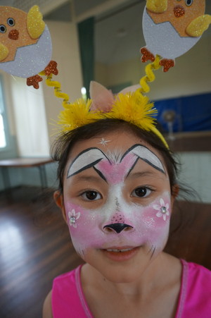 Rainbow Kids Face Painting Pic 3 - Easter Bunny