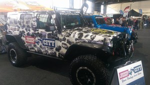 Pixel Monster Pic 2 - Full Digitally Printed Wrap for Jeep City