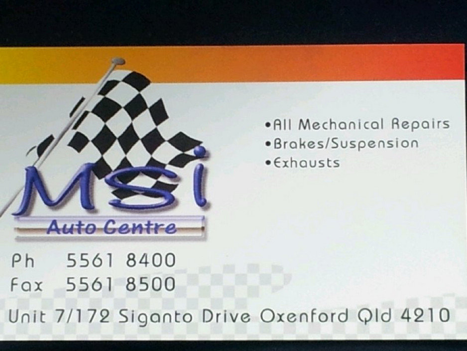 MSI Auto Centre in Oxenford, QLD, Vehicle Body Work TrueLocal