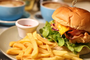 Origin Cafe Pic 4 - Crispy Buttermilk Chicken Burger