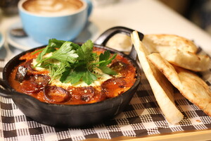 Origin Cafe Pic 3 - Chilli Baked Eggs w Oregano