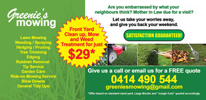 Greenie's mowing Services Pic 2