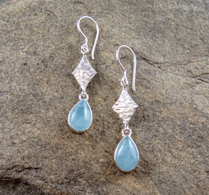 Feel Crystals and Jewellery Pic 3 - Aquamarine Silver earrings