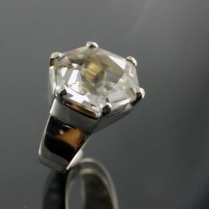 Feel Crystals and Jewellery Pic 1 - Clear Quartz Star of David Silver Ring