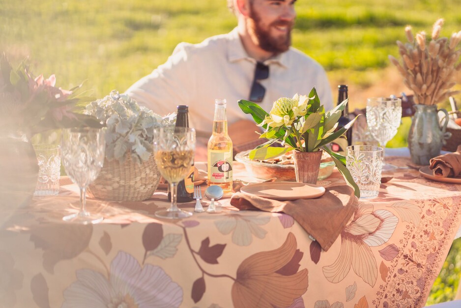 The Apple Thief - Cider House Pic 1 - Enjoying The Apple Thief cider in the orchards